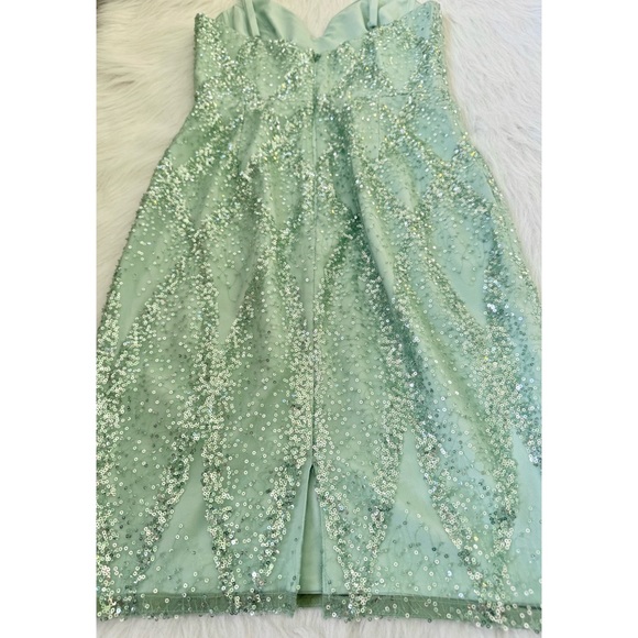 Dress the Population Green Sequin Dress 💚 - Picture 6 of 8